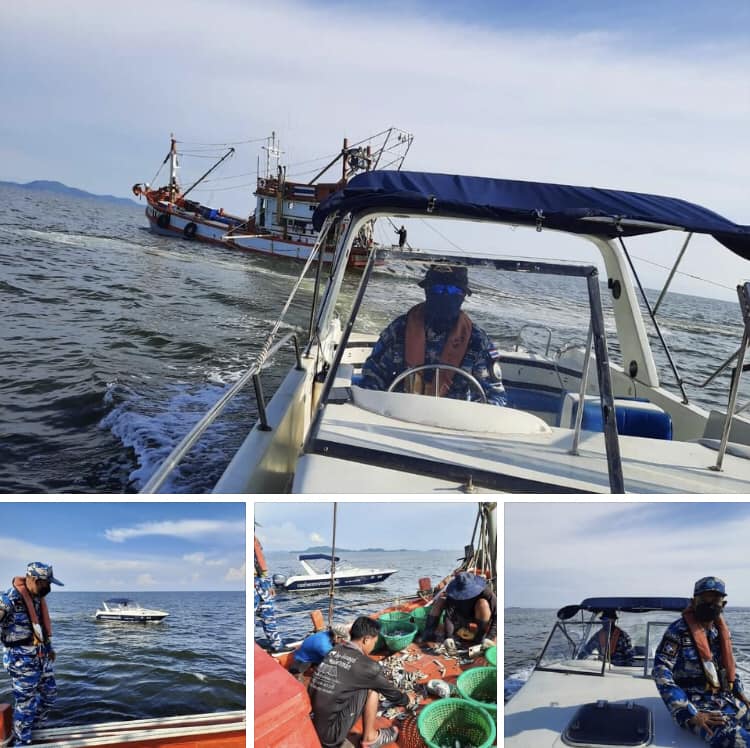 ตรวจเรือประมง IUU ทะเลชลบุรี