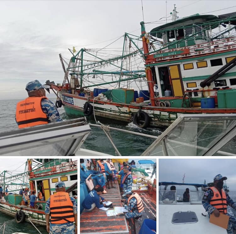 ตรวจเรือประมง IUU ทะเลปัตตานี