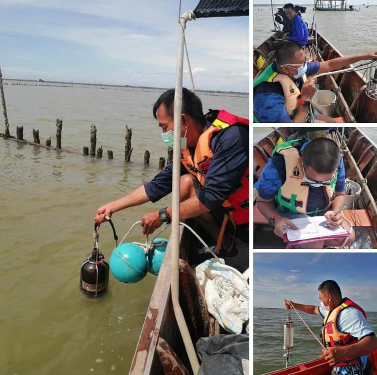 สำรวจคุณภาพน้ำทะเลชายฝั่งสมุทรสาคร-เพชรบุรี
