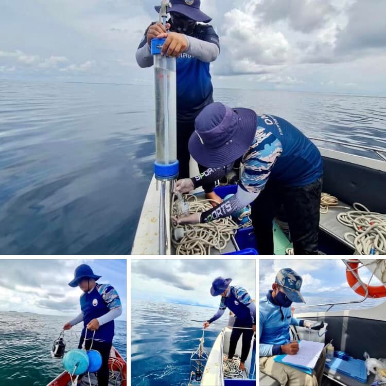 พาล่องเรือ สำรวจคุณภาพน้ำทะเลเกาะสำคัญในทะเลตราด