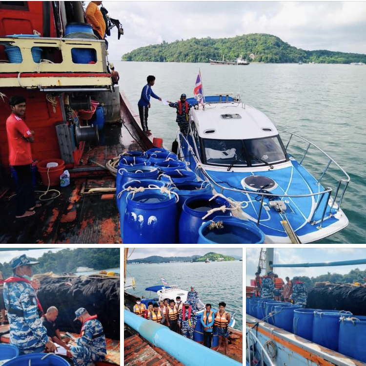 ตรวจเรือประมงทะเลภูเก็ต ไม่พบการกระทำความผิดทางทะเล