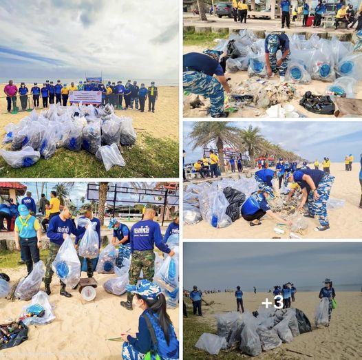 กรม ทช. ร่วมกิจกรรมเก็บขยะในโครงการของขวัญปีใหม่สำหรับประชาชน ชายหาดบ้านทอน จ.นราธิวาส