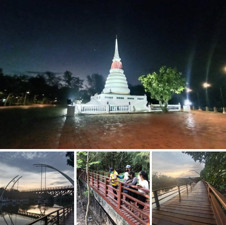 ส่วนใหญ่จะมาช่วงเย็น เดินสบายๆ ป่าชายเลนเมืองระยอง