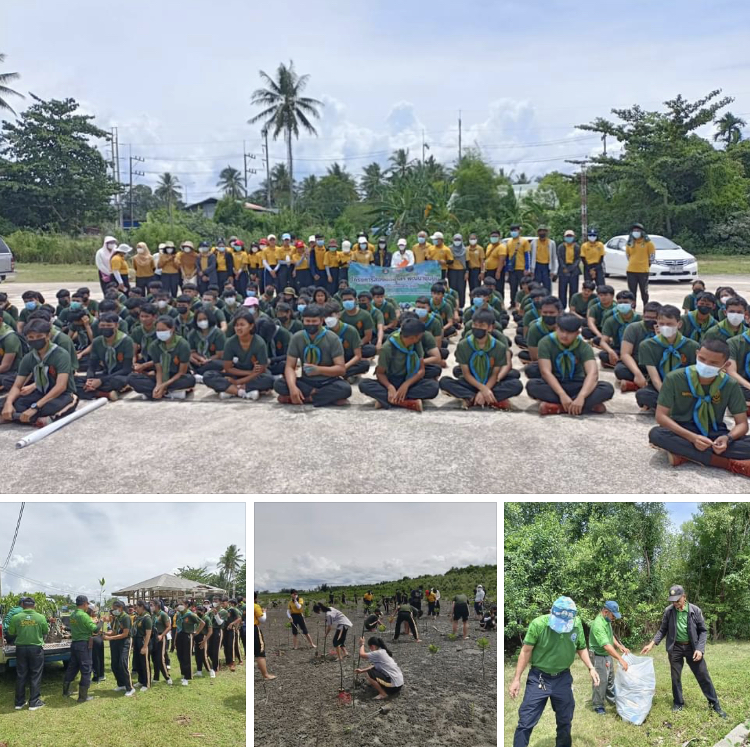 โรงเรียนท่าศาลาประสิทธิ์ศึกษา รวมพลังฟื้นฟูป่าชายเลนหน้าบ้าน