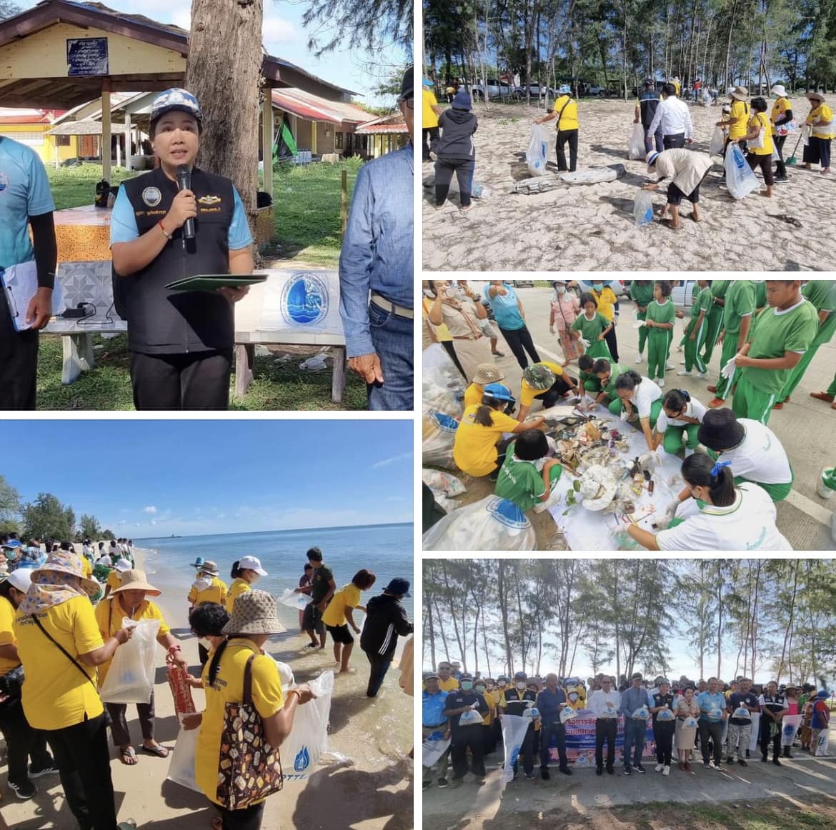 กรมทะเลชายฝั่ง จัดกิจกรรมเก็บขยะทะเลที่ตกค้างในระบบนิเวศที่สำคัญแบบมีส่วนร่วม ชายหาดบ้านบ่อหูด