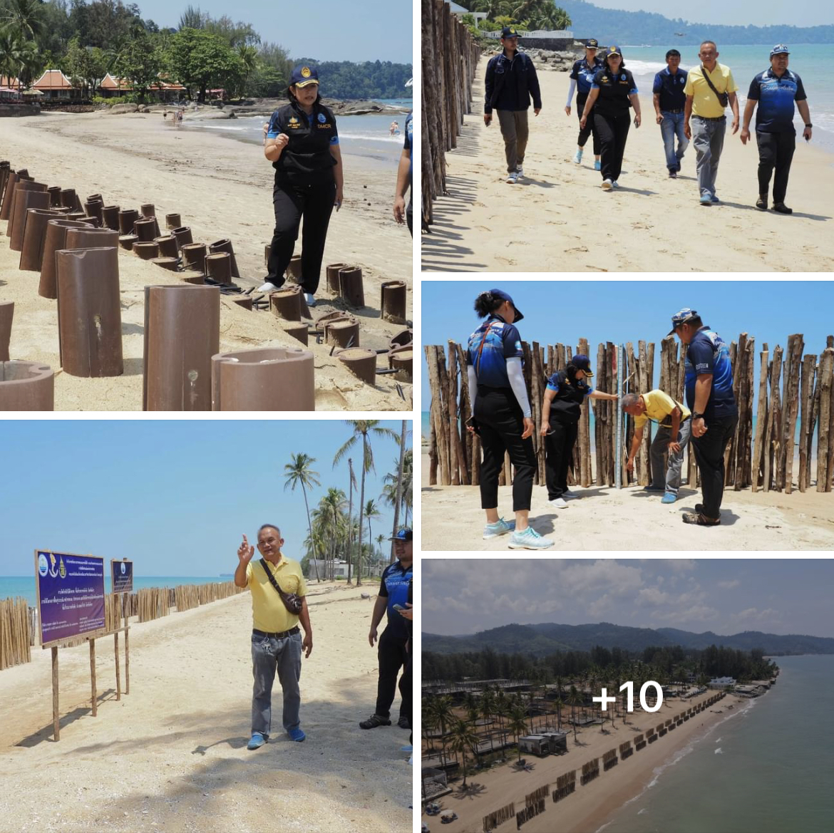 "รองพรศรี" ลงพื้นที่สำรวจสถานภาพชายหาด และติดตามงานด้านการแก้ไขปัญหาการกัดเซาะชายฝั่ง ในพื้นที่จังหวัดพังงา