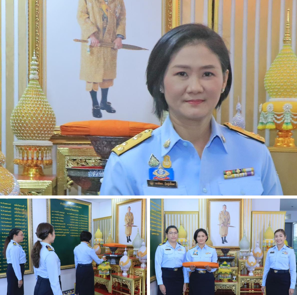 ลนก.ทช. เข้ารับผ้าพระกฐินพระราชทาน เพื่อนำไปถวายฯ วัดอัมพวันเจติยารามวรวิหาร จ.สมุทรสงคราม