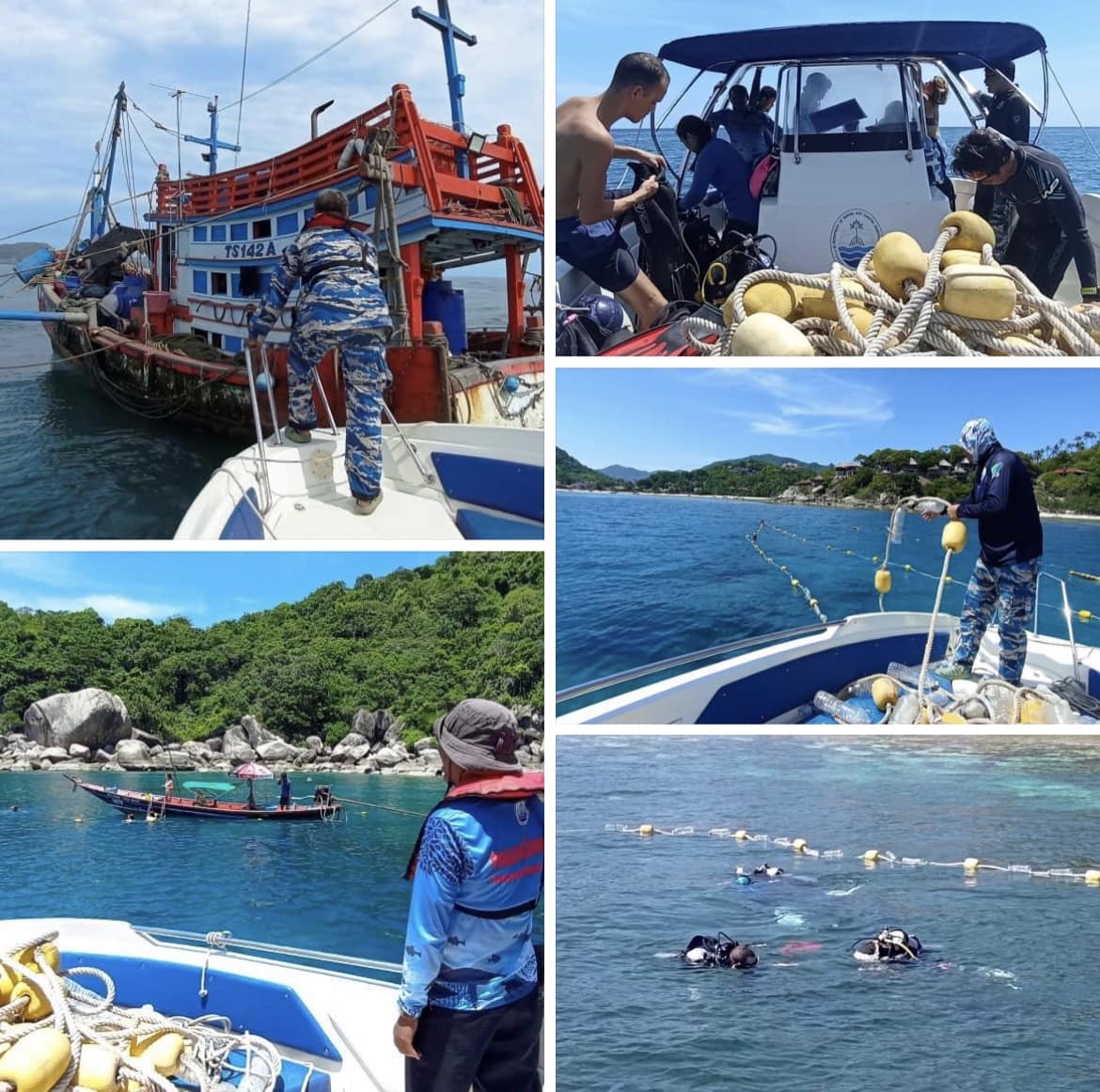 กรมทะเลชายฝั่ง ลาดตระเวนเชิงคุณภาพทางทะเลในพื้นที่คุ้มครองทางทะเลเกาะเต่า จ.สุราษฎร์ธานี