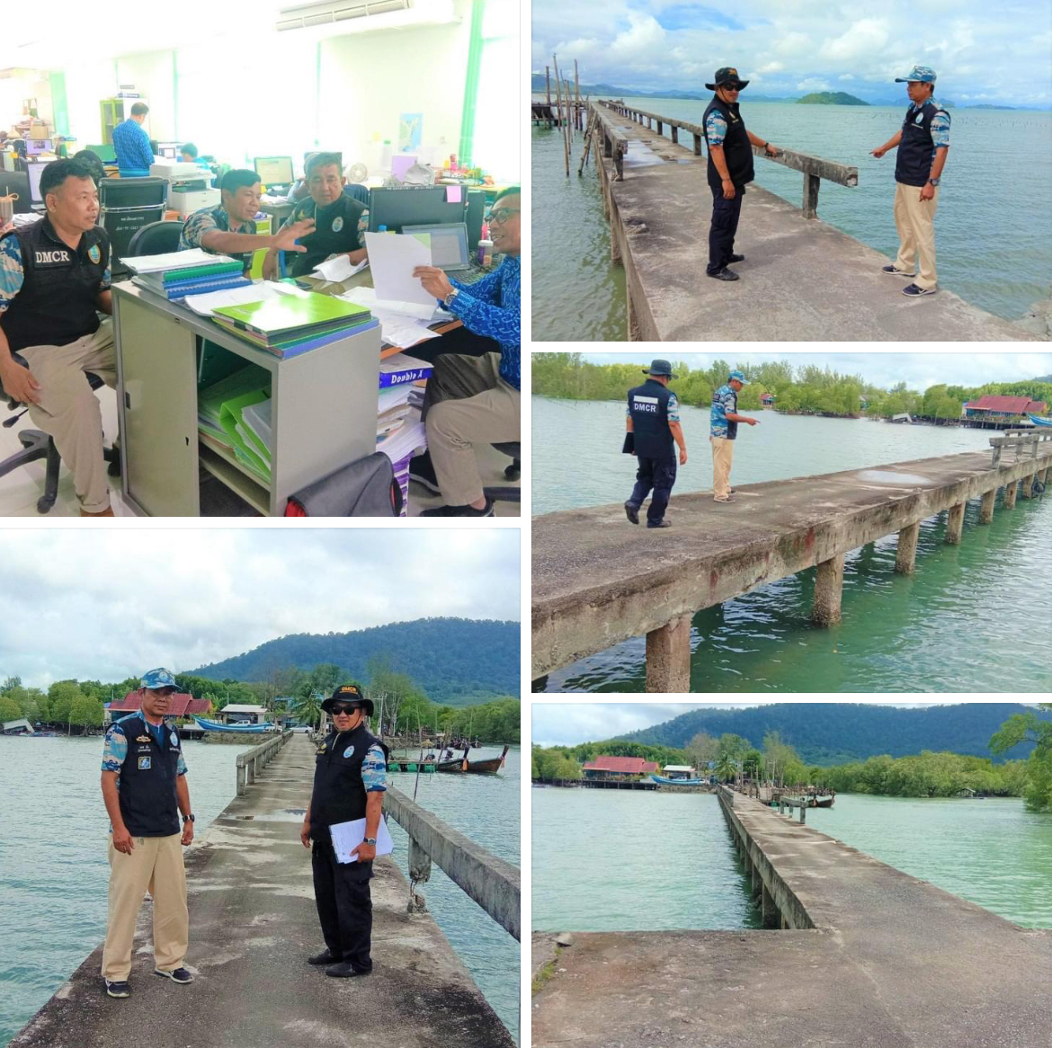 กรม ทช. ตรวจสอบสะพานท่าเทียบเรือบ้านท่าศักดิ์ จ.ภูเก็ต