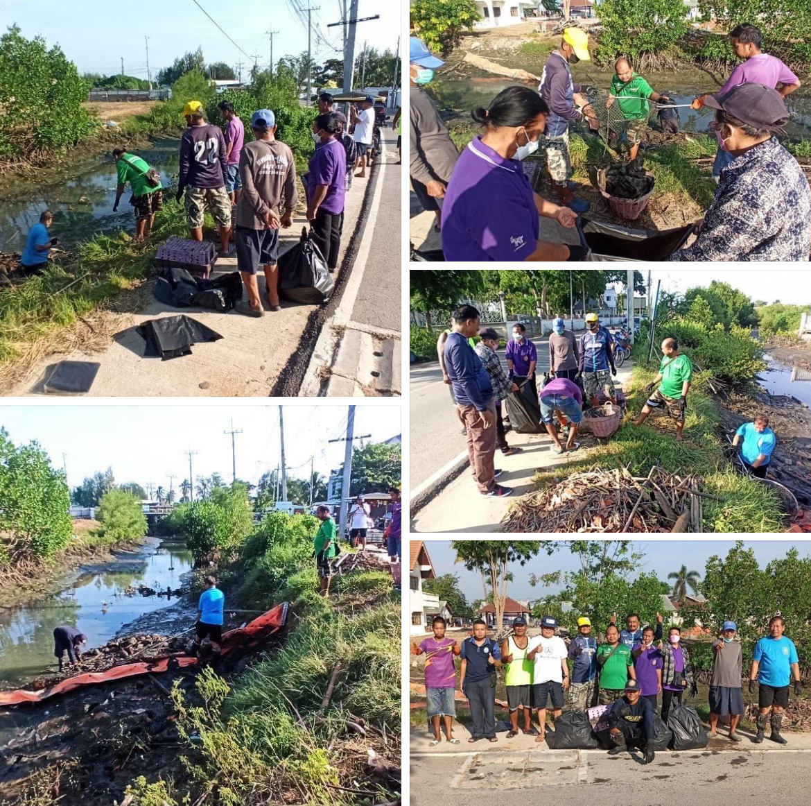 กรมทะเลชายฝั่ง เก็บขยะจากทุ่นกักขยะ (Boom) บริเวณ คลองบางทะลุ ต.หาดเจ้าสำราญ จ.เพชรบุรี