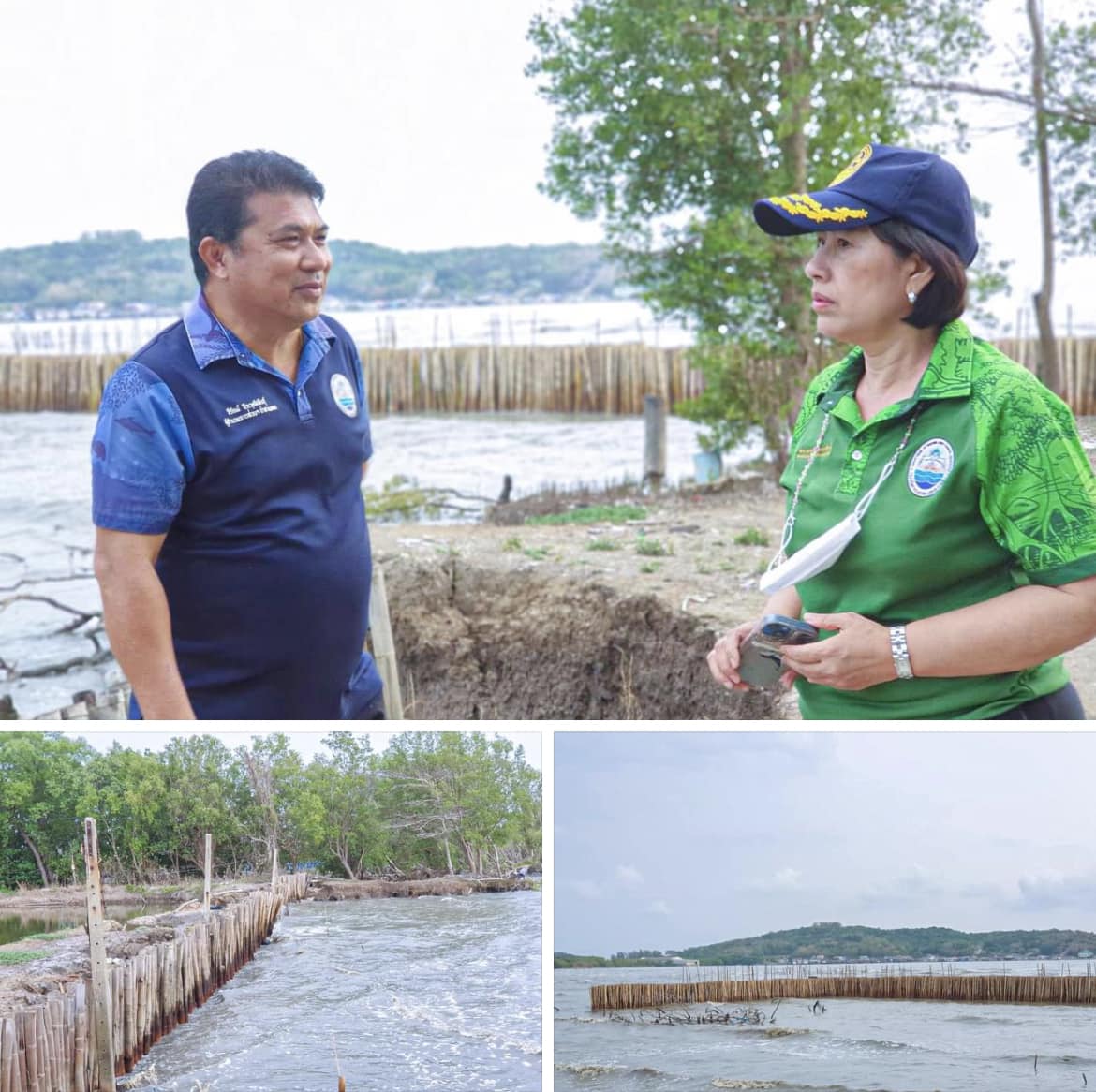 รองพรศรี ติดตามพื้นที่ประสบปัญหาการกัดเซาะชายฝั่ง จ.จันทบุรี