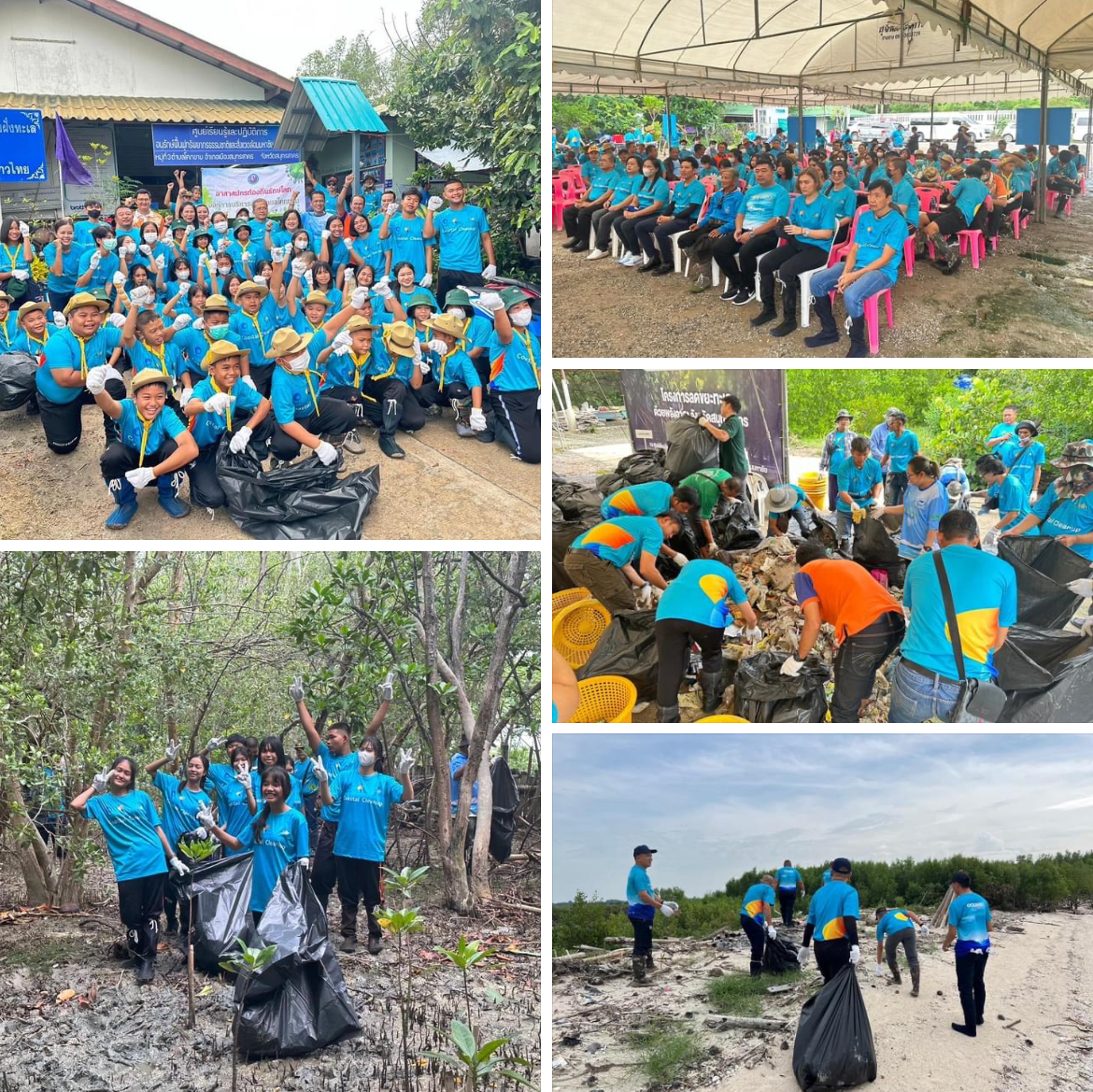 กรมทะเลชายฝั่ง ร่วมกิจกรรม “โครงการลดขยะทะเลด้วยพลังอาสา จ.สมุทรสาคร”
