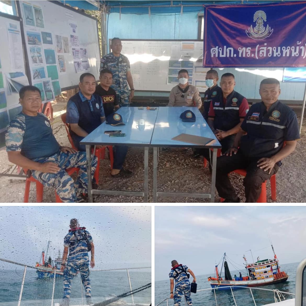 กรม ทช. ปฏิบัติการค้นหาร่างผู้สูญหายกรณีเรือหลวงสุโขทัยอับปางในทะเล จ.ประจวบคีรีขันธ์