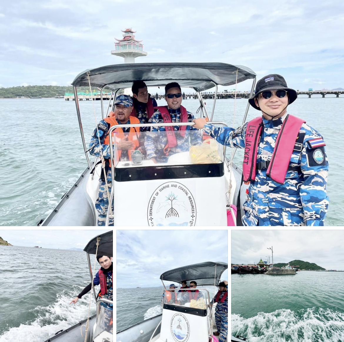 กรมทะเลชายฝั่ง ตรวจสอบคุณภาพสิ่งแวดล้อมเหตุน้ำมันรั่ว จ.ชลบุรี