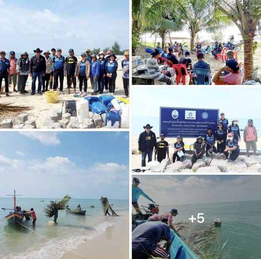 กรมทะเลชายฝั่ง ร่วมกับชุมชนชายฝั่งจัดทำแนวเขตอนุรักษ์สัตว์น้ำ และวางซั้งบ้านปลา จ.สงขลา