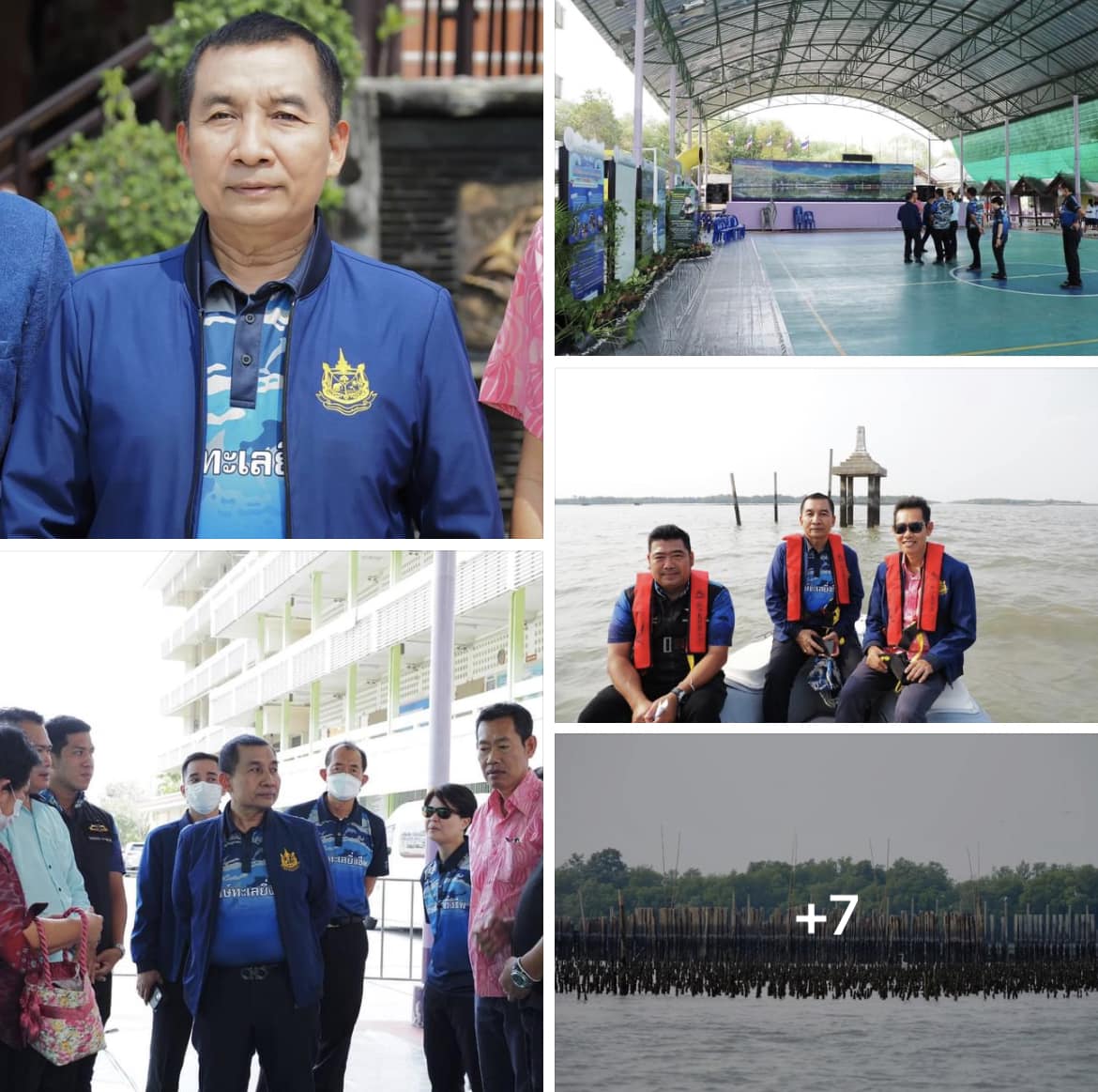 รรท.อทช. นำทีมลงพื้นที่ติดตามการเตรียมความพร้อมสำรวจปัญหาการกัดเซาะชายฝั่ง บางขุนเทียน ของรัฐมนตรีว่าการกระทรวงทรัพยากรธรรมชาติและสิ่งแวดล้อม