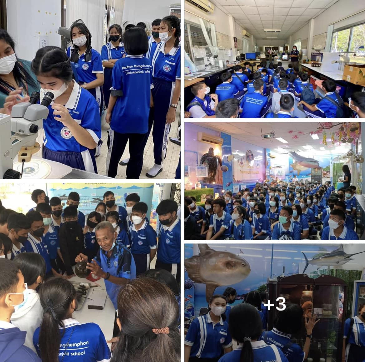 กรมทะเลชายฝั่ง ให้ความรู้เขตทางทะเล และทรัพยากรทางทะเลและชายฝั่ง พร้อมจัดฐานเรียนรู้การใช้กล้องจุลทรรศน์ เพื่อศึกษาสัตว์ทะเล