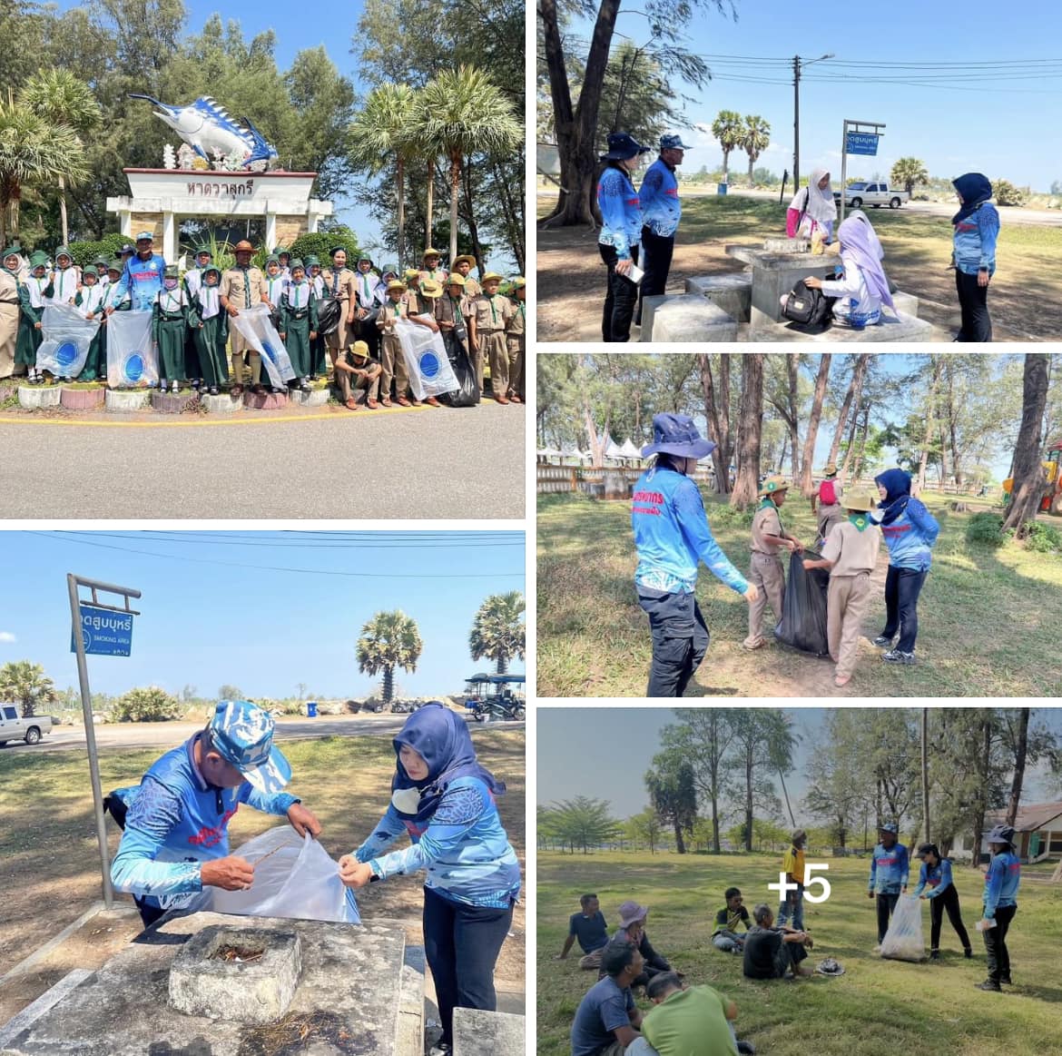 กรม ทช. ลงพื้นที่ชายหาดวาสุกรีติดตามโครงการชายหาดปลอดบุหรี่