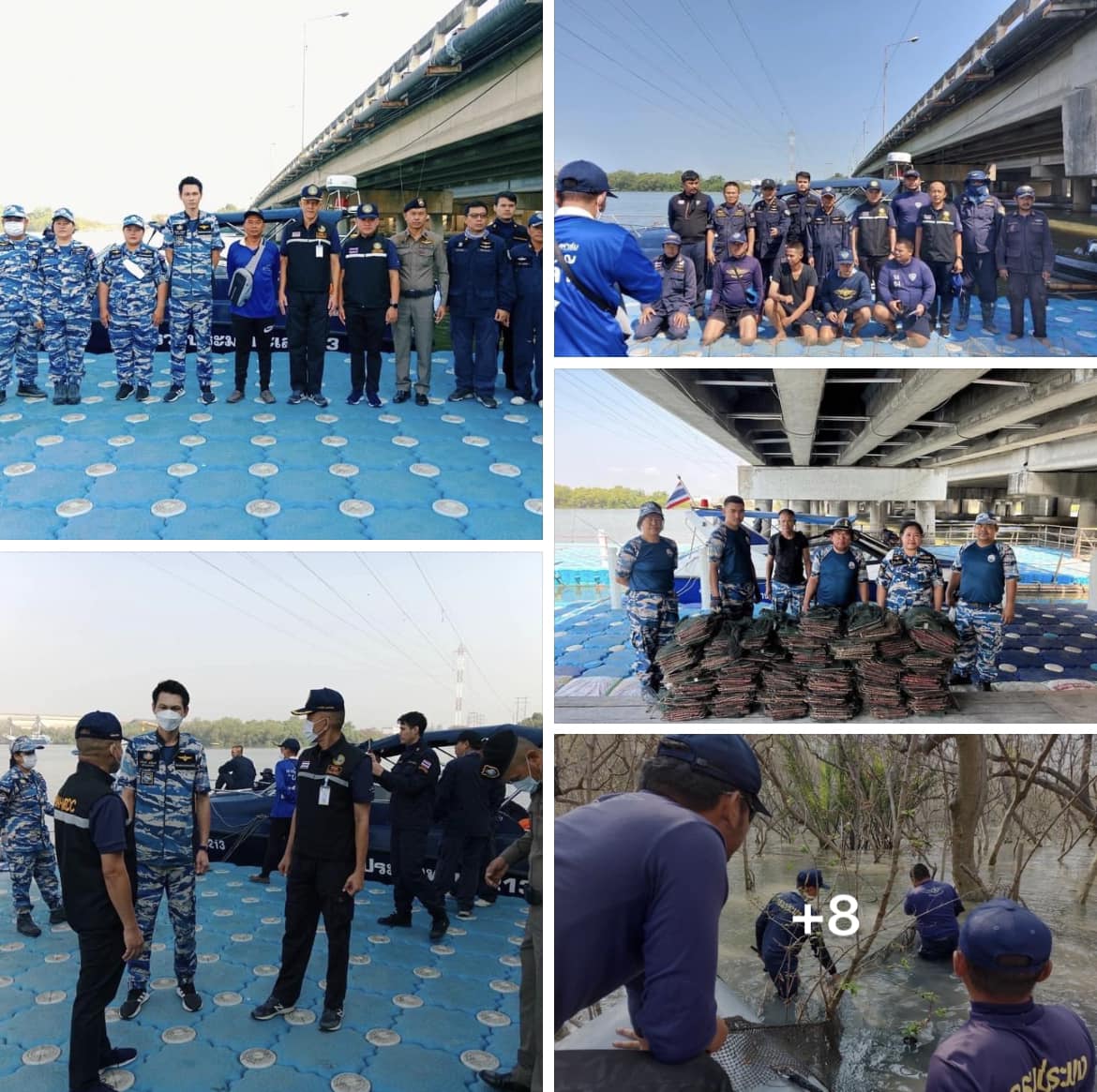กรมทะเลชายฝั่ง ร่วมตรวจยึดเครื่องมือประมงผิดกฎหมาย แม่น้ำบางปะกง จ.ฉะเชิงเทรา