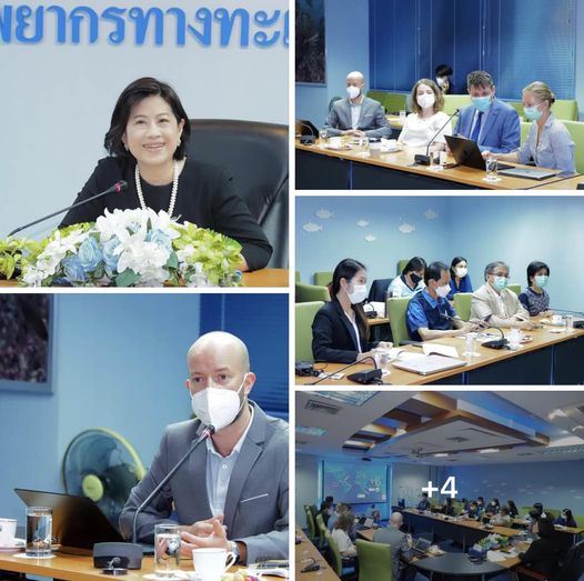 กรม ทช. ร่วมกับ The Ocean Cleanup ประชุมรับฟังความก้าวหน้าโครงการวิจัยขยะพลาสติกในแม่น้ำ และการดักเก็บขยะพลาสติกในแม่น้ำเจ้าพระยา