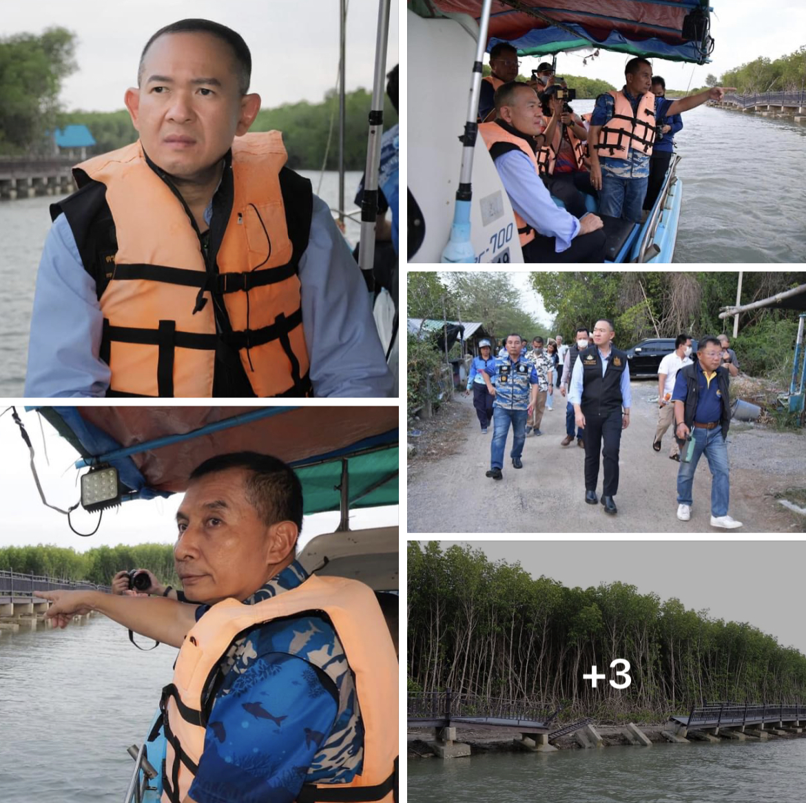 ‘วราวุธ’ ส่ง ที่ปรึกษา รมว.ทส. และ รรท.อธิบดี ทช. ลงพื้นที่ตรวจสอบสะพานชมธรรมชาติริมคลองอีแอด จ.เพชรบุรี