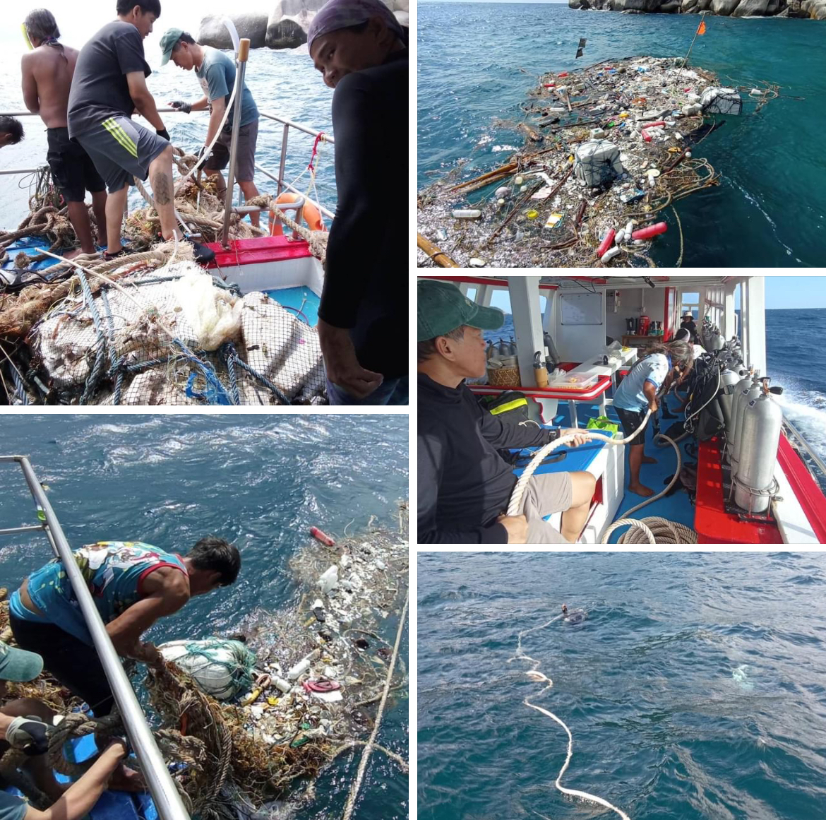 กรมทะเลชายฝั่ง ลาดตระเวนทางทะเล ซ่อมแซมทุ่นผูกเรือ พร้อมเก็บกู้ซากขยะทะเลเกาะเต่า จ.สุราษฎร์ธานี