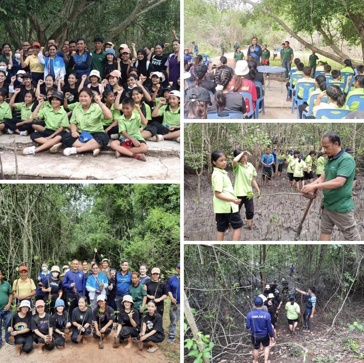 กรมทะเลชายฝั่ง บรรยายให้ความรู้เรื่องเกี่ยวกับระบบนิเวศป่าชายเลนและการอนุรักษ์ทรัพยากรป่าชายเลน จ. สุราษฎร์ธานี