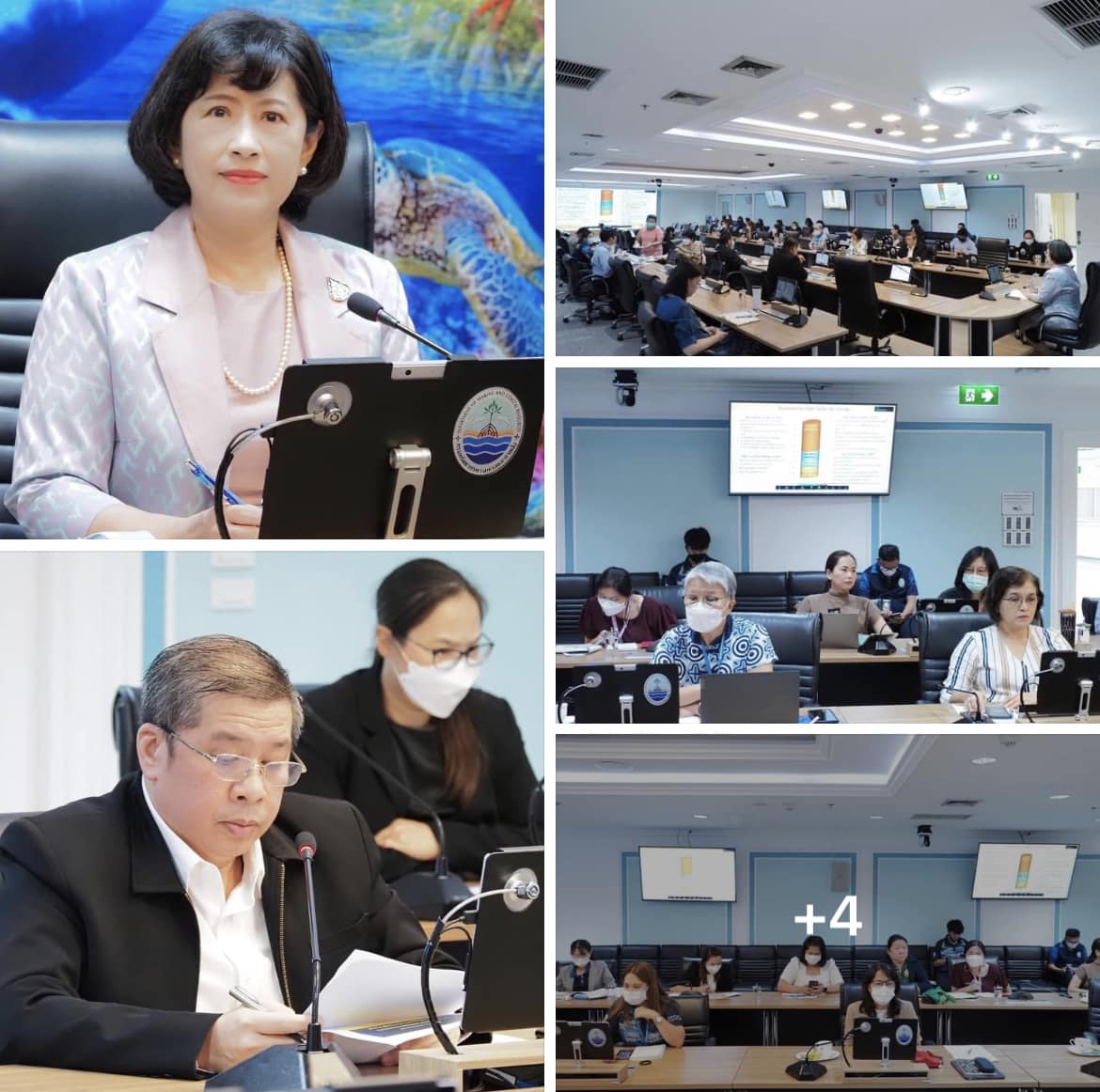 กรม ทช. ประชุมรายงานผลการดำเนินงานเกี่ยวกับการจัดการผลกระทบจากการเปลี่ยนแปลงสภาวะภูมิอากาศ