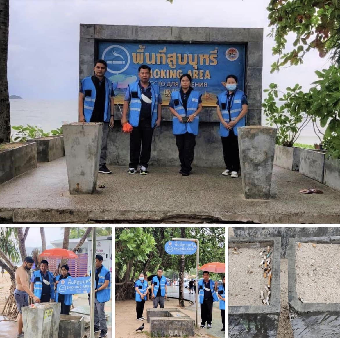 กรมทะเลชายฝั่ง ติดตามโครงการชายหาดปลอดบุหรี่ ชายหาดอ่าวป่าตอง