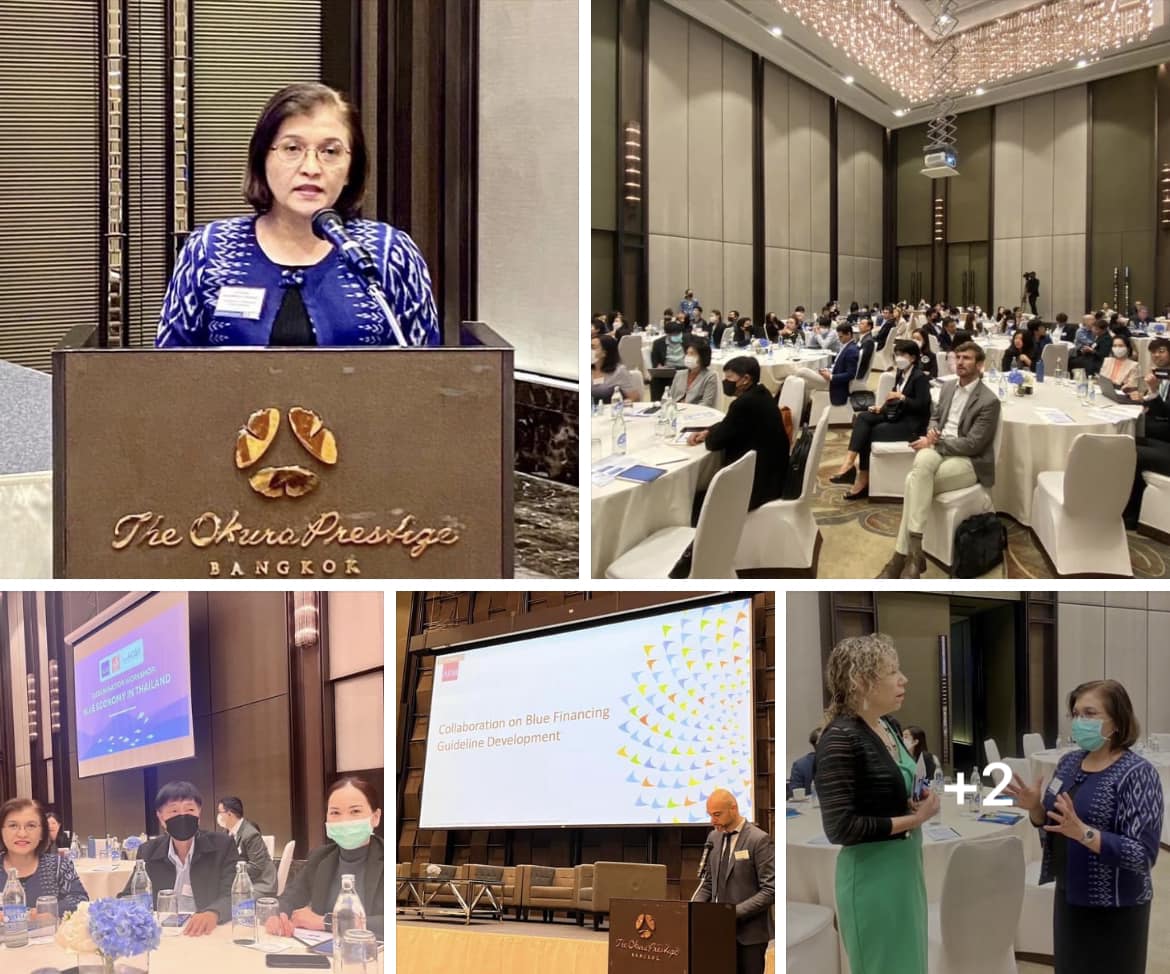 กรมทะเลชายฝั่ง ร่วมสัมมนาในหัวข้อ "เศรษฐกิจสีน้ำเงิน (Blue Economy) เพื่อสร้างโอกาสในการเจริญเติบโตต่อภาคธุรกิจและอุตสาหกรรมในประเทศไทย"