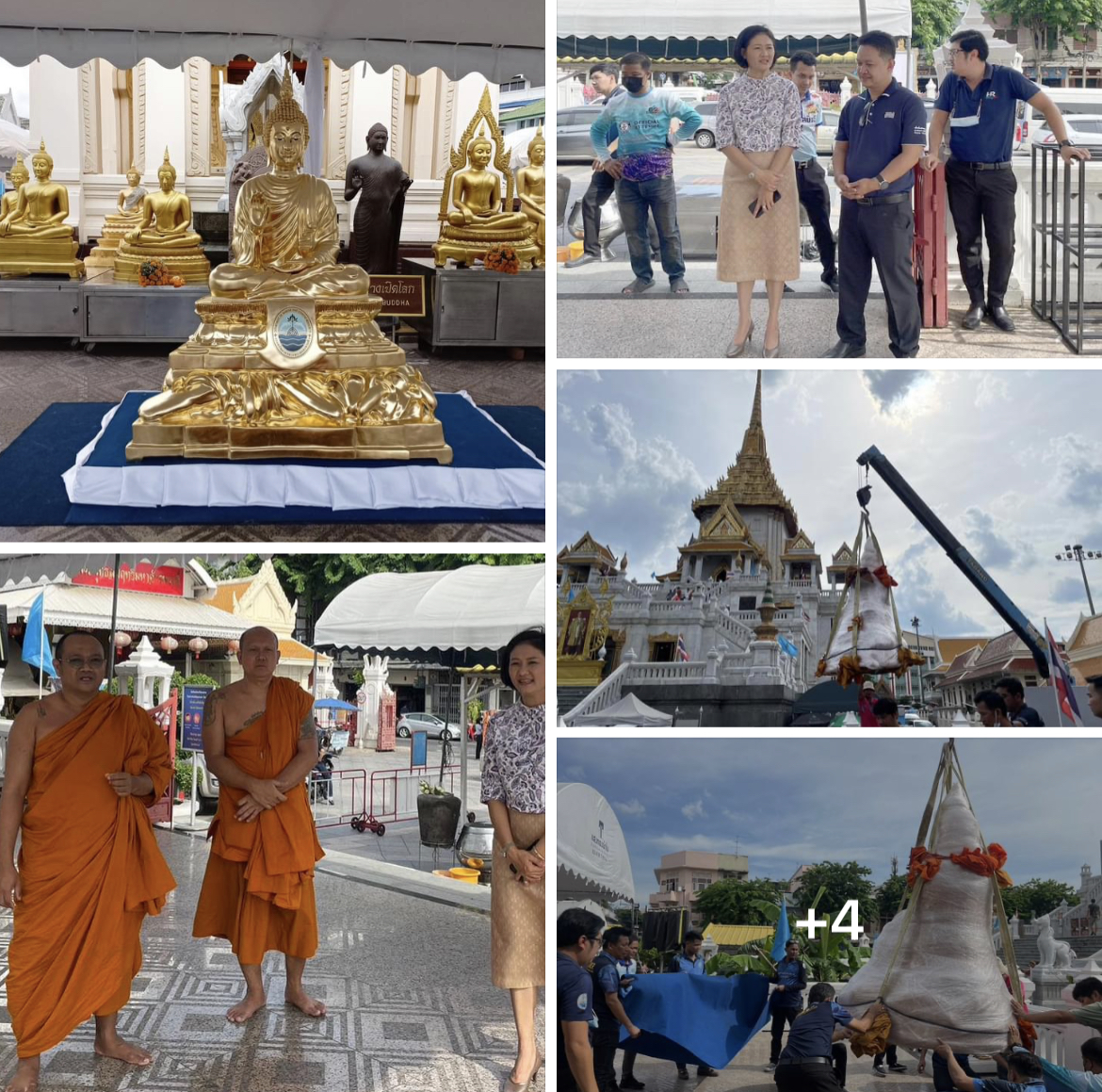 ลนก.ทช. นำเจ้าหน้าที่ ทช. จัดเตรียมสถานที่เตรียมความพร้อมสำหรับพิธีพุทธาภิเษกพระพุทธรูปประจำกรมฯ