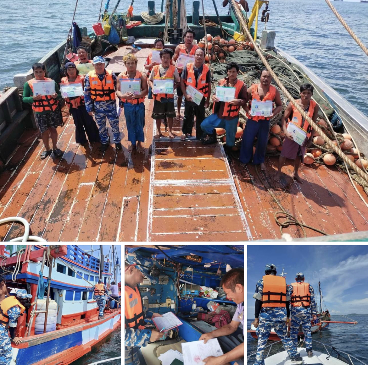 กรมทะเลชายฝั่ง ลาดตระเวนป้องกันและปราบปรามการทำประมงผิดกฎหมาย จ.ชลบุรีและฉะเชิงเทรา