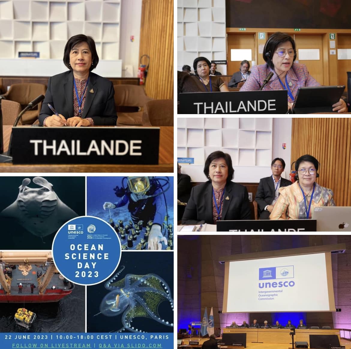 ทช. ร่วมการประชุมสมัชชาคณะกรรมาธิการระหว่างรัฐบาลว่าด้วยสมุทรศาสตร์ (32nd IOC Assembly) สำนักงานใหญ่ยูเนสโก กรุงปารีส