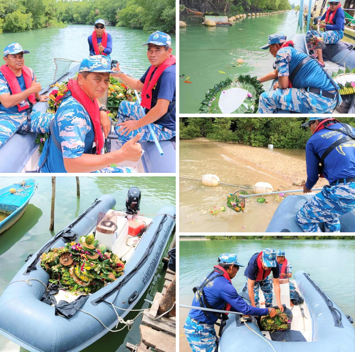 กรมทะเลชายฝั่ง จัดเก็บกระทงลอยทะเล บริเวณเกาะทะนาน จ.ภูเก็ต