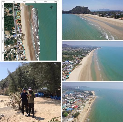 กรม ทช. ลงสำรวจพื้นที่บริเวณหาดปราณบุรี จังหวัดประจวบคีรีขันธ์