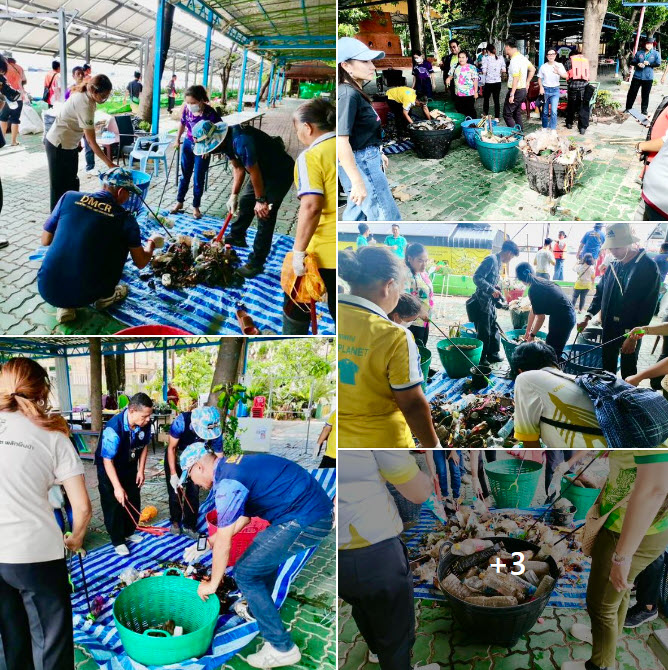 กรมทะเลชายฝั่ง ร่วมกิจกรรม เก็บขยะแม่น้ำเจ้าพระยา เนื่องในวันสิ่งแวดล้อมโลก ณ บริเวณวัดจากแดง