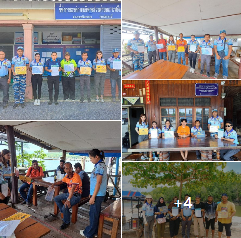 กรมทะเลชายฝั่ง ลงพื้นที่ท่าเรือบริเวณเกาะศรีบอยาเพื่อประชาสัมพันธ์สร้างความรู้ ความเข้าใจ ตระหนักถึงความสำคัญของการอนุรักษ์พะยูนและแหล่งหญ้าทะเล