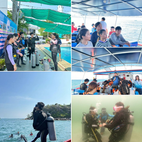 กรม ทช. ฝึกอบรมดำน้ำ open water รุ่นที่ 3
