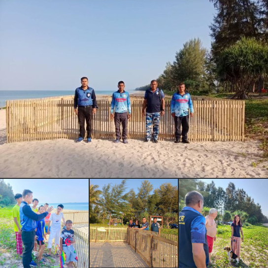 กรมทะเล เฝ้าระวังและติดตามสถานการณ์เต่ามะเฟือง หาดท่าไทรและหาดบ่อดาน อำเภอท้ายเหมือง จังหวัดพังงา