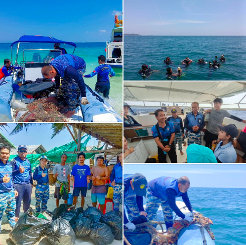 กรมทะเล จัดกิจกรรมทำความสะอาดชายหาด แนวปะการัง