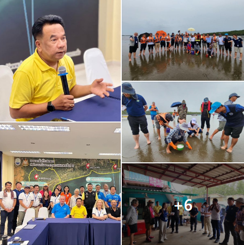 กรมทะเล นำคณะ UNOPS under UNEP/GEF “Implementing the Strategic Action Programme for the South China Sea and Gulf of Thailand” ศึกษาเรียนรู้ พื้นที่ดอนหอยหลอด อำเภอเมืองสมุทรสงคราม จังหวัดสมุทรสงคราม