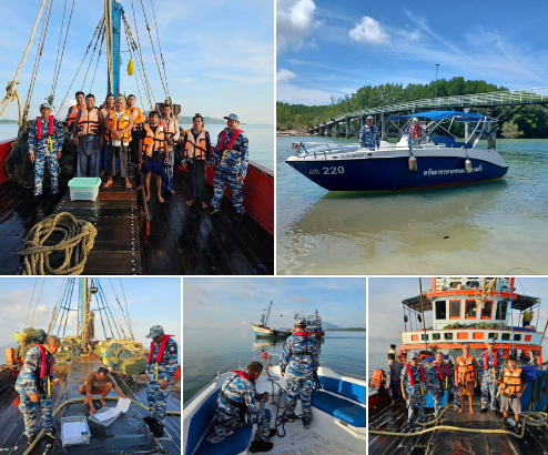 กรมทะเล ออกปฏิบัติงานป้องกันและปราบปรามการทำการประมงผิดกฎหมาย (IUU) ในเขตพื้นที่จังหวัดระนอง