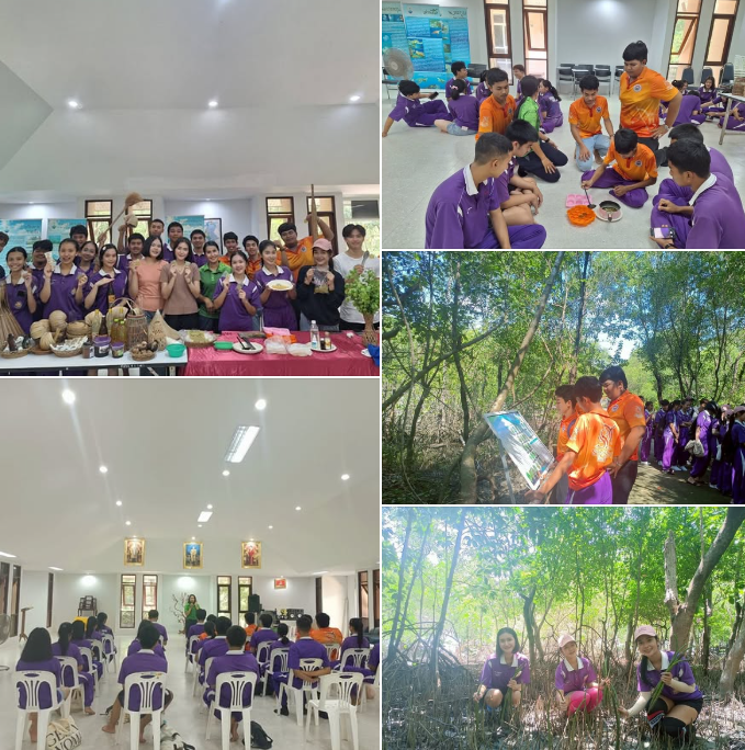 เยาวชนโรงเรียนทุ่งสง ร่วมกิจกรรมเรียนรู้ทรัพยากรทางทะเลและชายฝั่ง ณ ศูนย์เรียนรู้ฯ สทช.2