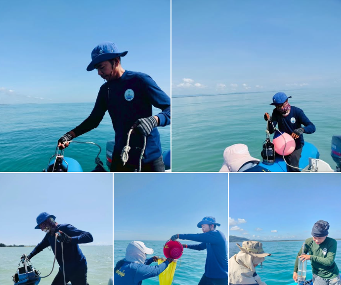 กรมทะเล ติดตามตรวจสอบสภาพแวดล้อมทางทะเลและชายฝั่ง พื้นที่ชายฝั่งจังหวัดปัตตานี และจังหวัดนราธิวาส
