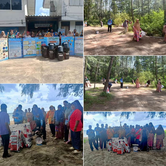 กรมทะเล ร่วมชุมชนชายฝั่ง กิจกรรมชุมชนชายฝั่งปลอดขยะ ณ บ้านมดตะนอย ตำบลเกาะลิบง อำเภอกันตัง จังหวัดตรัง