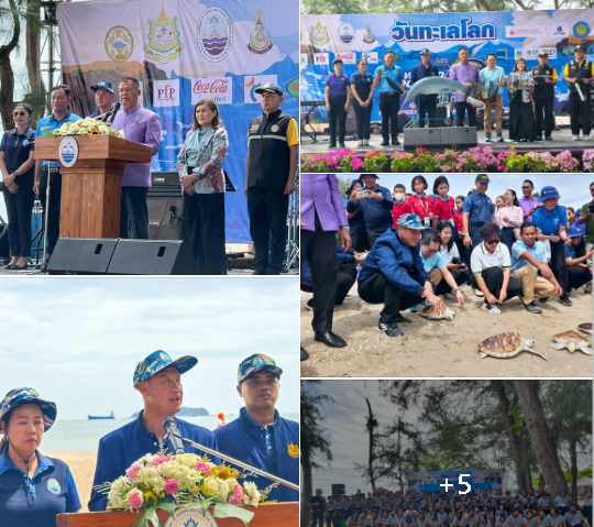 วันทะเลโลก 2568 สงขลาร่วมใจ "ดูแลทะเลที่หล่อเลี้ยงเรา" ปล่อยเต่า-ปูคืนธรรมชาติ!