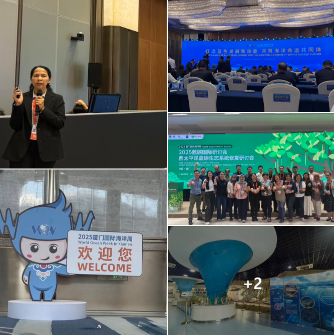 สวล. ร่วมประชุมเชิงปฏิบัติการ "การฟื้นฟูระบบนิเวศ Blue Carbon ในแปซิฟิกตะวันตก: การพัฒนาวิทยาศาสตร์ การแบ่งปันแนวปฏิบัติ และการสร้างความร่วมมือเพื่ออนาคตชายฝั่งที่ยั่งยืนยิ่งขึ้น