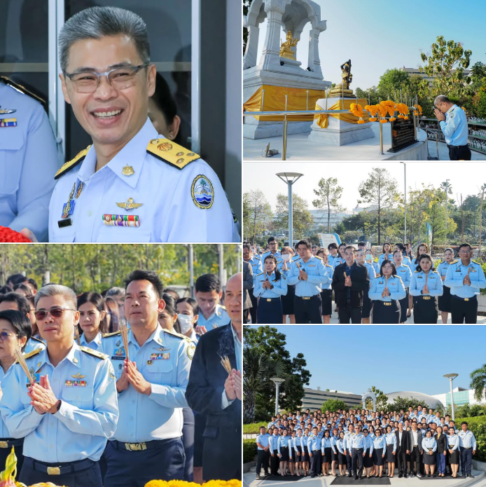 รองอธิบดี ทช. พร้อมผอ.กอท. และ ผอ.สทช.5 เข้าสักการะพระพรหมประจำศูนย์ราชการฯ เสริมสิริมงคงของชีวิตและการปฏิบัติหน้าที่ ในโอกาสเข้ารับตำแหน่งใหม่