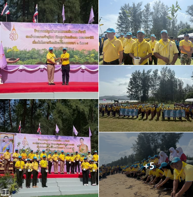 สทช.6 ร่วมกิจกรรมปลูกป่าชายเลนเฉลิมพระเกียรติ สมเด็จพระนางเจ้าสุทิดา พัชรสุธาพิมลลักษณ พระบรมราชินี เนื่องในโอกาศวันเฉลิมพระชนมพรรษา 3 มิถุนายน 2568