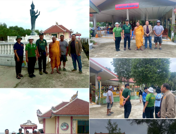กรมทะเลชายฝั่ง ร่วมกับ สำนักงานทรัพยากรธรรมชาติและสิ่งแวดล้อมจังหวัดสมุทรปราการ เจ้าหน้าที่ สำนักพระพุทธศาสนาจังหวัดสมุทรปราการ และเจ้าอาวาสวัดขุนสมุทรจีน ลงพื้นที่ตรวจสภาพป่า ท้องที่ ตำบลแหลมฟ้าผ่า อำเภอพระสมุทรเจดีย์ จังหวัดสมุทรปราการ